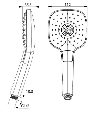 Душевая лейка Iddis Sena SEN3F00i18
