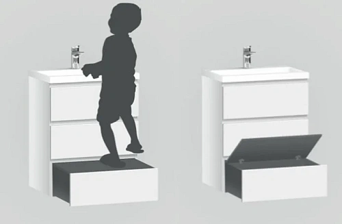 Тумба под раковину AM.PM Gem S M91FSX0752WG S, напольная, 75 см, белый Тумба под раковину AM.PM Gem S M91FSX0752WG S, напольная, 75 см, белый