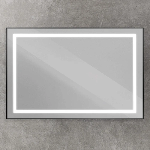 Зеркало BelBagno SPC-KRAFT-1200-800-SENS-NERO 1200x800x32 мм с подсветкой и сенсорным выключателем Зеркало BelBagno SPC-KRAFT-1200-800-SENS-NERO 1200x800x32 мм с подсветкой и сенсорным выключателем