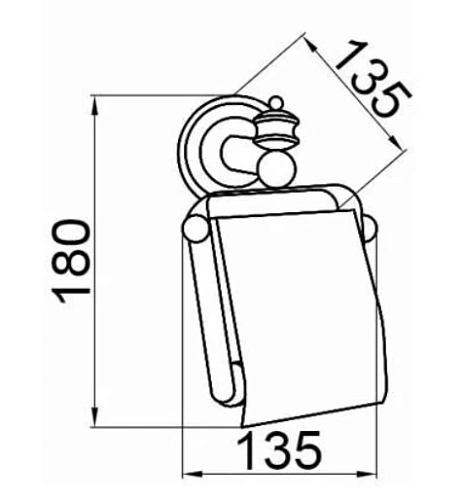 Держатель туалетной бумаги Boheme VOGUE 10181 хром Держатель туалетной бумаги Boheme VOGUE 10181 хром