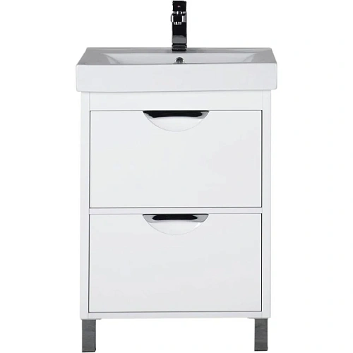 Комплект мебели Aquanet Гретта 55 New белый (2 ящика) 00239424 Комплект мебели Aquanet Гретта 55 New белый (2 ящика) 00239424