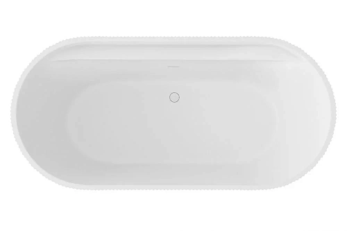 Ванна отдельностоящая ABBER AB9444MW 170x80 универсальная, белая матовая, акриловая Ванна отдельностоящая ABBER AB9444MW 170x80 универсальная, белая матовая, акриловая