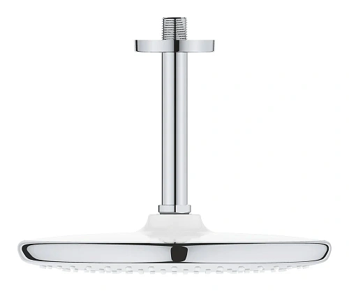 Верхний душ GROHE Tempesta 250, круглый (низ-хром, верх-белый) + Душевой кронштейн потолочный 142 мм 26669000 Верхний душ GROHE Tempesta 250, круглый (низ-хром, верх-белый) + Душевой кронштейн потолочный 142 мм 26669000
