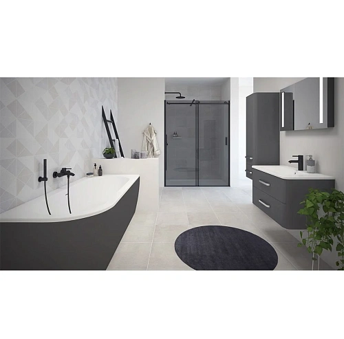 Акриловая ванна CEZARES SLIM CORNER-180-80-60-R-NERO-SET 1790x790 черный матовый Акриловая ванна CEZARES SLIM CORNER-180-80-60-R-NERO-SET 1790x790 черный матовый