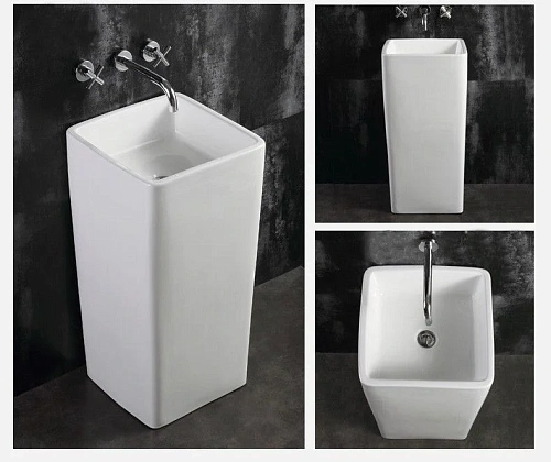 Раковина CeramaLux P7005 напольная, белый Раковина CeramaLux P7005 напольная, белый