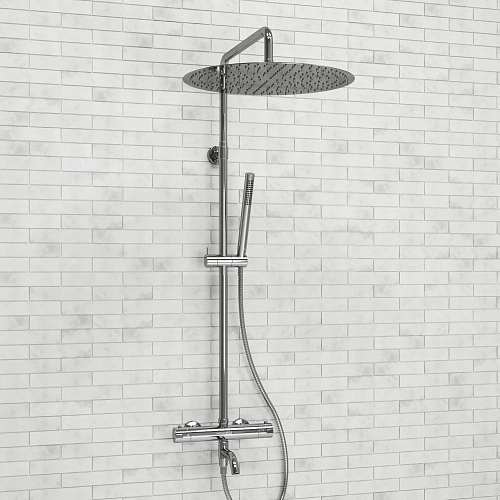 Душевая система WasserKRAFT A188.117.137.010.CH Thermo с термостатом хром Душевая система WasserKRAFT A188.117.137.010.CH Thermo с термостатом хром