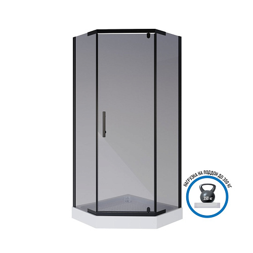 Душевой уголок Niagara Eco NG-009-14DT (900х900х1950) низкий поддон (13см) стекло тонированное _0091432DT Душевой уголок Niagara Eco NG-009-14DT (900х900х1950) низкий поддон (13см) стекло тонированное _0091432DT