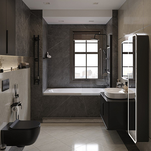 Комплект Унитаз подвесной STWORKI Ноттвиль SETK3104-2616 безободковый, с микролифтом, черный + Систе 587834 Комплект Унитаз подвесной STWORKI Ноттвиль SETK3104-2616 безободковый, с микролифтом, черный + Систе 587834