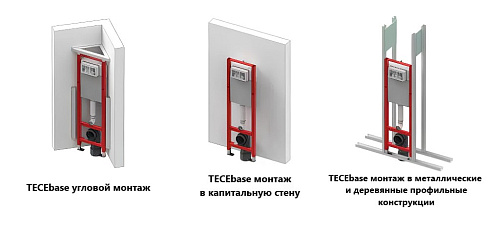 Инсталляция для унитаза TECE TECEprofil 9400440 Compact 320, высота 1120 мм Инсталляция для унитаза TECE TECEprofil 9400440 Compact 320, высота 1120 мм