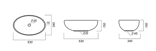Раковина Sanita Luxe Ringo RNGSLWB01 Раковина Sanita Luxe Ringo RNGSLWB01