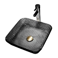 Раковина ABBER Glas AK2311B стеклянная, накладная, черная Раковина ABBER Glas AK2311B стеклянная, накладная, черная