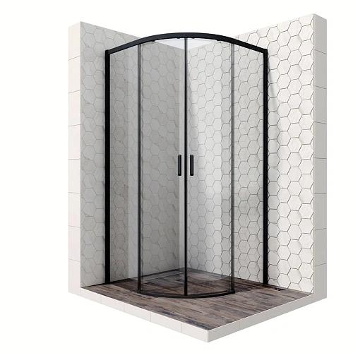 Душевой уголок Ambassador Queen 11011202Black (1000x1000x2000) Душевой уголок Ambassador Queen 11011202Black (1000x1000x2000)