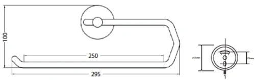 Полотенцедержатель Bemeta OMEGA 146403152 Полотенцедержатель Bemeta OMEGA 146403152
