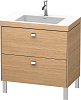 Картинка анонса товара «тумба с раковиной duravit brioso br4701o1052 80 см европейский дуб»