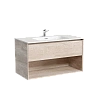 Картинка анонса товара «тумба под раковину sancos marmi 1.0 mr1.090eg 890х445х520 дуб галифакс натуральный, подвесная»