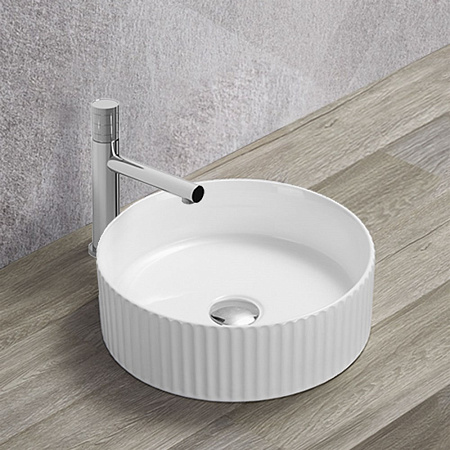 Раковина Vincea VBS-501, 360x360x115 керамическая, накладная, цвет белый