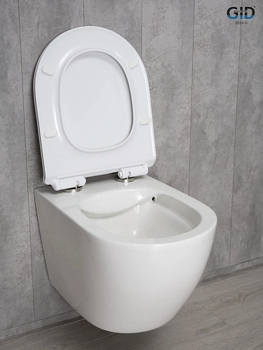 Унитаз подвесной Gid Tr2122b 62256Y белый 53.5x36x35 с крышкой микролифт Унитаз подвесной Gid Tr2122b 62256Y белый 53.5x36x35 с крышкой микролифт