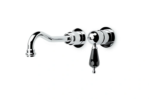 Смеситель для раковины Boheme Tradizionale Nero c черным Swarowski встроенный 267-BSW хром Смеситель для раковины Boheme Tradizionale Nero c черным Swarowski встроенный 267-BSW хром