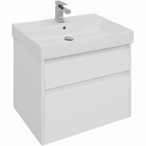 Тумба с раковиной Aquanet Nova Lite 75 белый (2 ящика) 00245244 Тумба с раковиной Aquanet Nova Lite 75 белый (2 ящика) 00245244