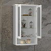 Шкаф Opadiris Риспекто подвесной, двухстворчатый, белый матовый, с матовым стеклом 00-00006078 Шкаф Opadiris Риспекто подвесной, двухстворчатый, белый матовый, с матовым стеклом 00-00006078