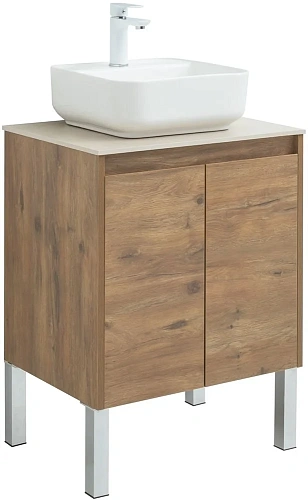 Тумба под раковину Aquanet Nova Lite 60 дуб рустикальный (2 дверцы) 00298849 Тумба под раковину Aquanet Nova Lite 60 дуб рустикальный (2 дверцы) 00298849