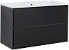Тумба под раковину Aquanet Милан 105 черный глянец 00316690