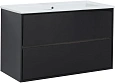 Тумба под раковину Aquanet Милан 105 черный глянец 00316690 Тумба под раковину Aquanet Милан 105 черный глянец 00316690