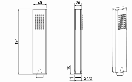 Душевая лейка Allen Brau Infinity 5.21022-00