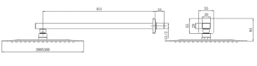 Верхний душ Allen Brau Infinity 5.21A19-BN никель браш Верхний душ Allen Brau Infinity 5.21A19-BN никель браш