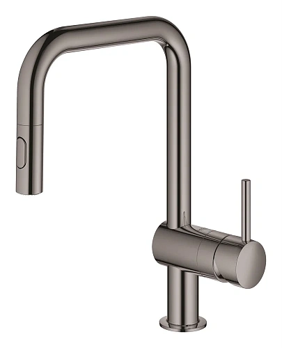 Смеситель для кухни GROHE Minta однорычажный с выдвижным изливом, темный графит (32322A02) Смеситель для кухни GROHE Minta однорычажный с выдвижным изливом, темный графит (32322A02)