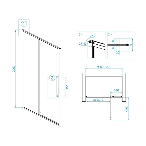 Душевая дверь RGW Stilvoll SV-03B 06320310-14 Душевая дверь RGW Stilvoll SV-03B 06320310-14