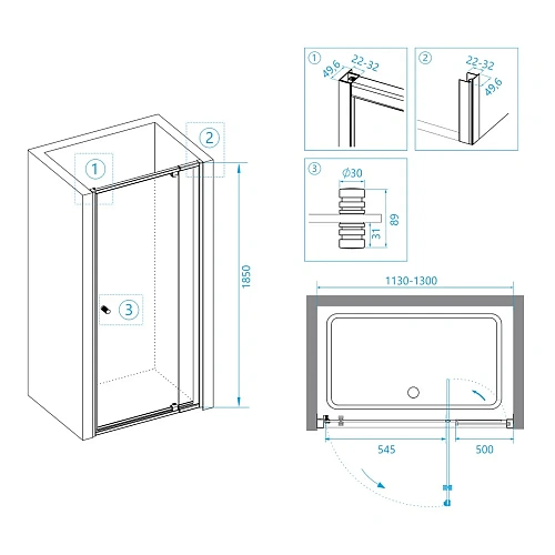 Душевая дверь RGW Passage PA-02 04080212-51 Душевая дверь RGW Passage PA-02 04080212-51