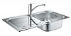 Картинка анонса товара «кухонная мойка grohe k300 из нержавеющей стали и смеситель grohe eurosmart 33281002 для кухни 31565sd0»
