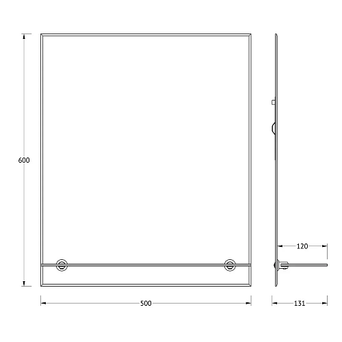Зеркало Evoform ATTRACTIVE, BY 0503, с фацетом 5 мм, 50 x 60 см Зеркало Evoform ATTRACTIVE, BY 0503, с фацетом 5 мм, 50 x 60 см