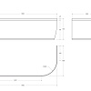 Экран для ванны фронтальный CEZARES METAURO CORNER-180-SCR-R-W37 1800x800 белый Экран для ванны фронтальный CEZARES METAURO CORNER-180-SCR-R-W37 1800x800 белый