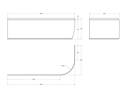 Экран для ванны фронтальный CEZARES METAURO CORNER-180-SCR-R-W37 1800x800 белый Экран для ванны фронтальный CEZARES METAURO CORNER-180-SCR-R-W37 1800x800 белый
