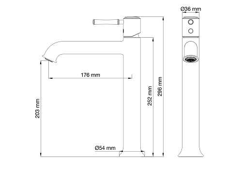 Смеситель для раковины Wonzon & Woghand черный матовый (WW-88019073-MB) Смеситель для раковины Wonzon & Woghand черный матовый (WW-88019073-MB)