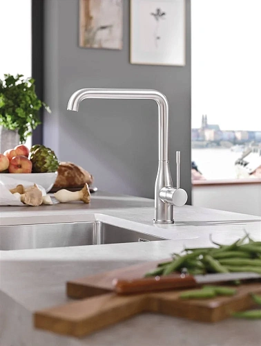 Смеситель для кухни GROHE Essence+ с высоким изливом, суперсталь (30269DC0) Смеситель для кухни GROHE Essence+ с высоким изливом, суперсталь (30269DC0)