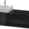 Тумба под раковину Duravit XSquare XS4904L4040 160 см черный глянцевый Тумба под раковину Duravit XSquare XS4904L4040 160 см черный глянцевый