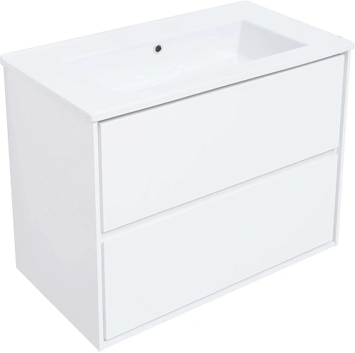 Тумба под раковину Aquanet Милан 85 белый глянец 00339967 подвесная Тумба под раковину Aquanet Милан 85 белый глянец 00339967 подвесная