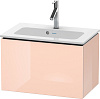 Картинка анонса товара «тумба под раковину duravit l-cube lc615601010 подвесная 62 см абрикосово-жемчужный глянцевый»