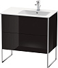 Картинка анонса товара «тумба под раковину duravit xsquare xs445204040 напольная 81 см черный глянцевый»
