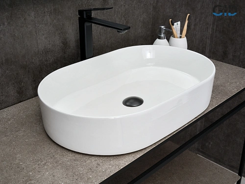 Раковина Gid D1479 51203 накладная белая 61x38.5x12 Раковина Gid D1479 51203 накладная белая 61x38.5x12