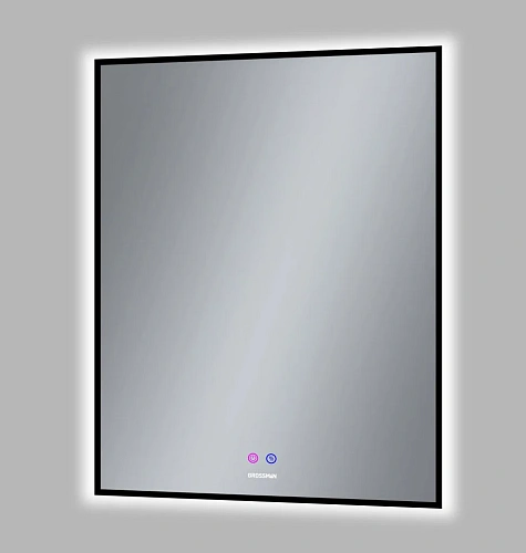 Зеркало GROSSMAN PRAGMA-норма BLACK (700x800x45) LED с сенсорным выключателем и подогревом 1870802 Зеркало GROSSMAN PRAGMA-норма BLACK (700x800x45) LED с сенсорным выключателем и подогревом 1870802