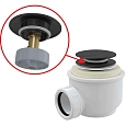 Сифон для поддона Alcaplast A465BLACK-50 click/clack Сифон для поддона Alcaplast A465BLACK-50 click/clack