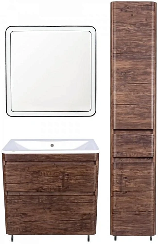 Зеркало Style Line Атлантика 80x80 с подсветкой и часами СС-00000671 Зеркало Style Line Атлантика 80x80 с подсветкой и часами СС-00000671