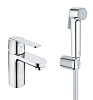 Картинка анонса товара «смеситель для раковины grohe get с цепочкой и гигиеническим душем (23238000)»