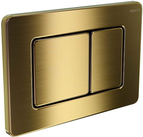 Клавиша смыва Aquatek KDI-0000041 (003G) нержавеющая сталь, цвет титановое золото матовое (клавиши квадрат) Клавиша смыва Aquatek KDI-0000041 (003G) нержавеющая сталь, цвет титановое золото матовое (клавиши квадрат)