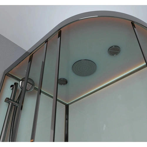 Душевая кабина Frank F412/1L Brilliant левосторонняя полированный хром профиль 120x80 179009 Душевая кабина Frank F412/1L Brilliant левосторонняя полированный хром профиль 120x80 179009