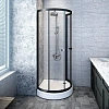 Душевой уголок Radomir Стронг 110х110 1-09-6-0-0-1820 стекла прозрачные, профиль черный